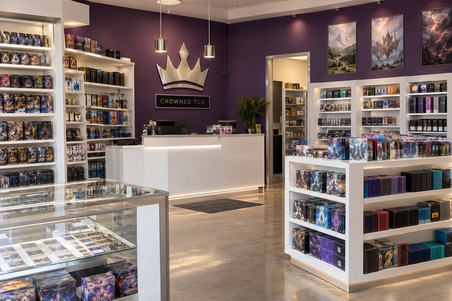 Inside the Crowned TCG store