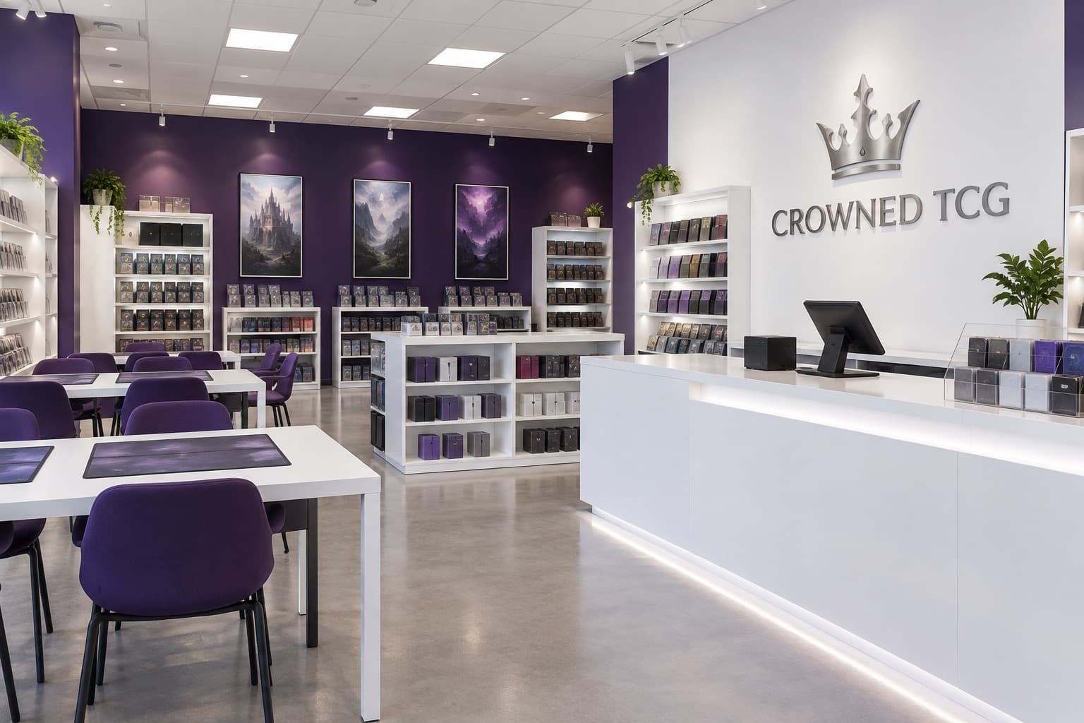 Inside the Crowned TCG store