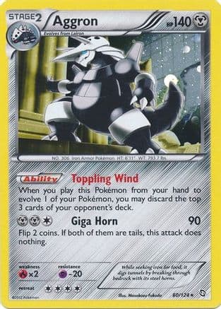 Aggron (Cosmos Holo) (80/124) - Blister Exclusives Holofoil