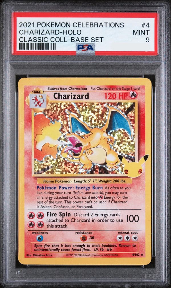 PSA 9 CHARIZARD-HOLO CLASSIC COLL-BASE SET