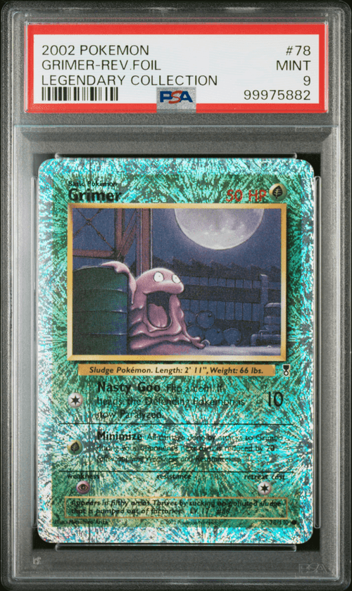 PSA 9 GRIMER-REV.FOIL LEGENDARY COLLECTION