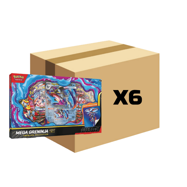 Sealed Case Mega Greninja EX Premium Collection Boxes