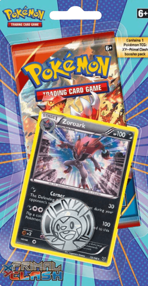 XY Primal Clash Checklane Blister w/ Zoroark Promo