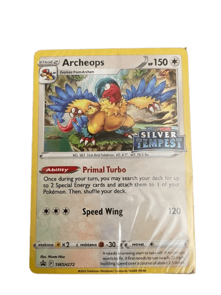 Archeops SWSH272 Silver Tempest Pre-Release Deck Promo - Sealed