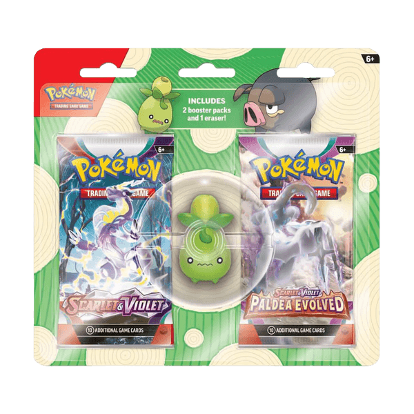 Back to School Eraser 2-Packs Blister - SMOLIV