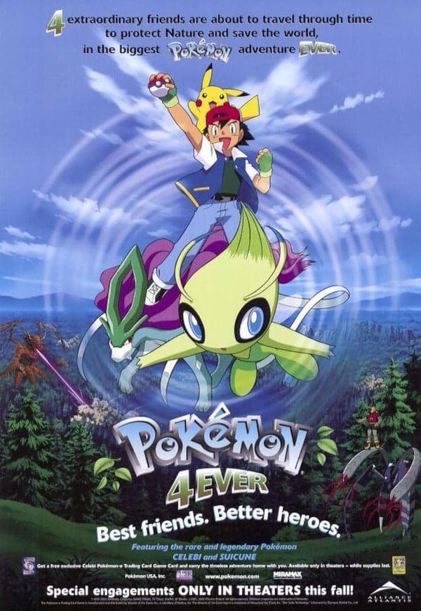 Pokemon 4Ever Celebi & Suicune Film