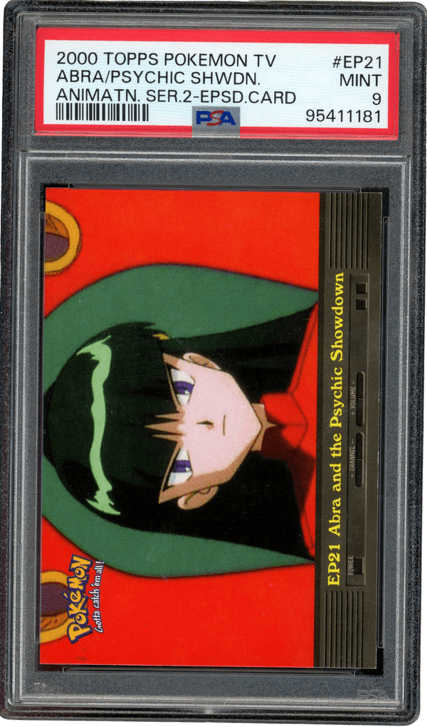 PSA 9 ABRA AND THE PSYCHIC SHOWDOWN 2000 TOPPS