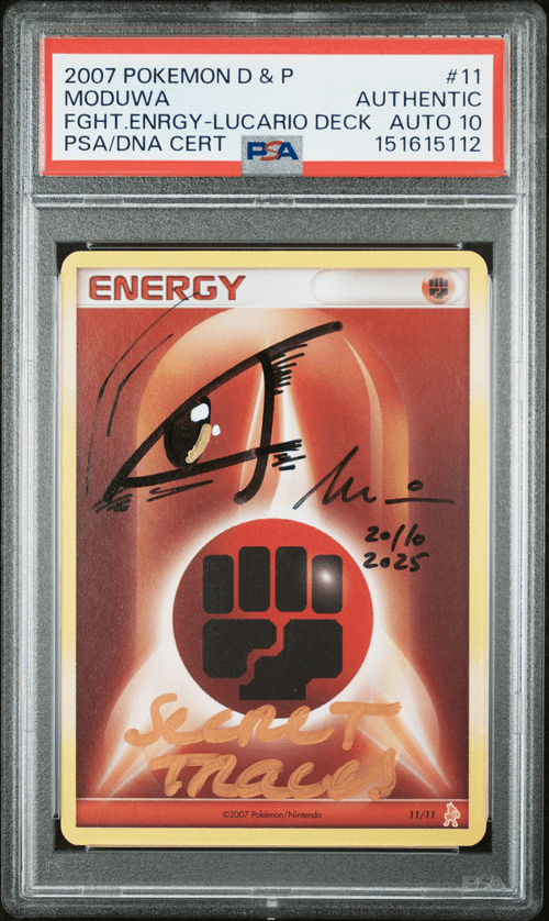 PSA AUTO GEM MT MODUWA FIGHTING ENERGY FGHT.ENRGY-LUCARIO DECK