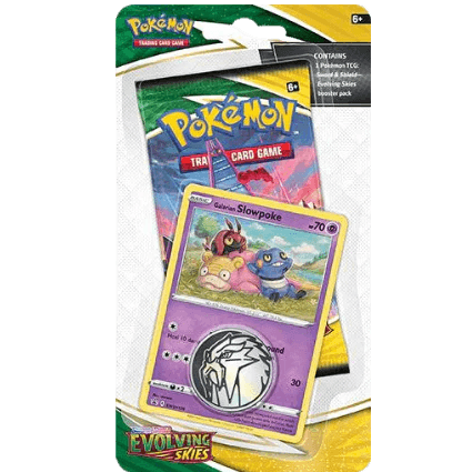 Evolving Skies Checklane Blister w/Galarian Slowpoke Promo